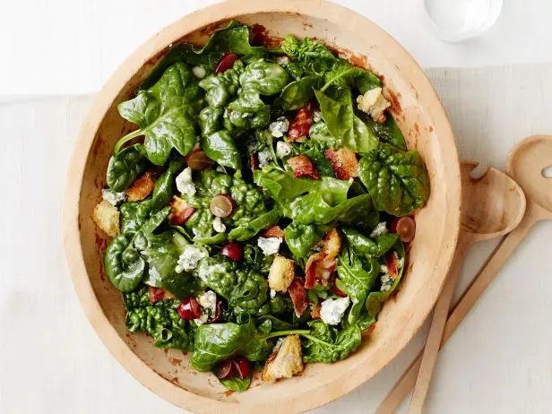 Spinach Salad With Warm Bacon Dressing Recipe Food Network Kitchen Food Network 7899