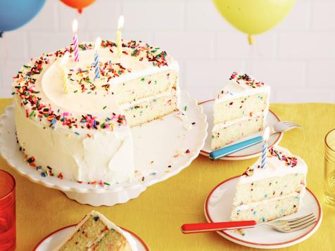 Fluffy Confetti Birthday Cake
