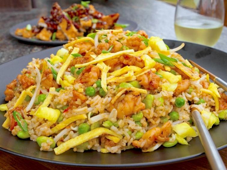 Spicy Shrimp and Pineapple Fried Rice Recipe Guy Fieri Food Network