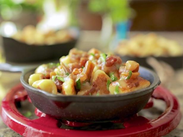 Goat Cheese Gnocchi with Bacon, Dates and Kentucky Wine Sauce