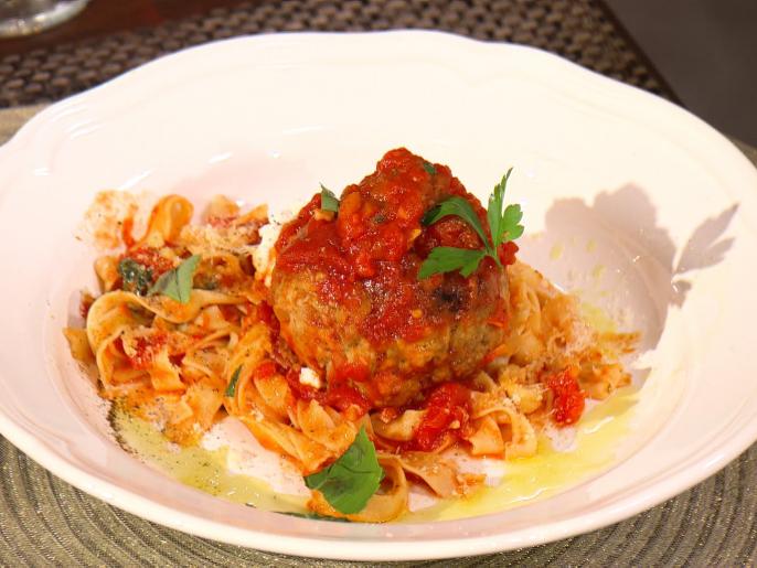 Spaghetti and Meatballs with Ricotta Recipe Bobby Flay Food Network