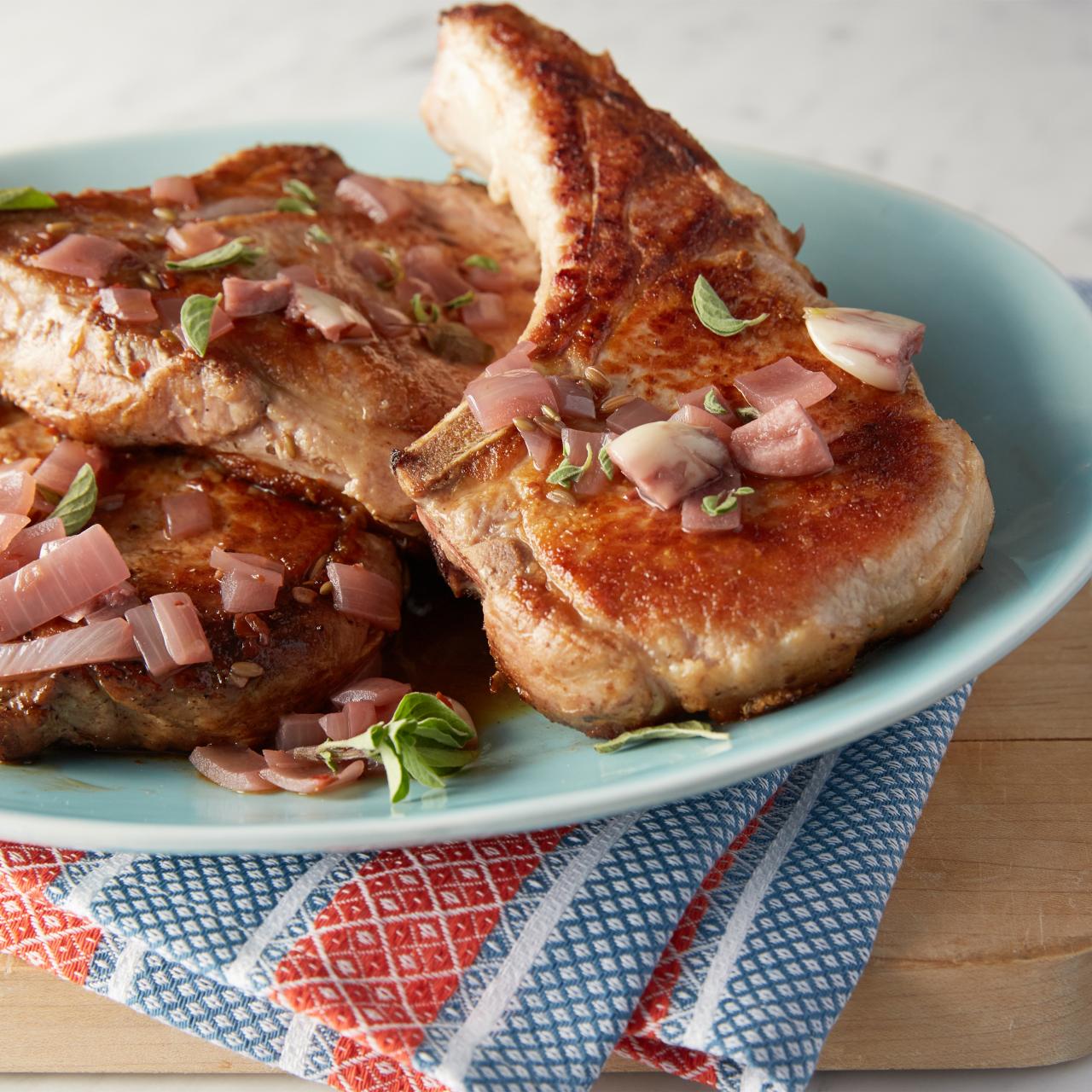 My Easy Pan Roasted Pork Chops Recipe From the Rachel Ray Show