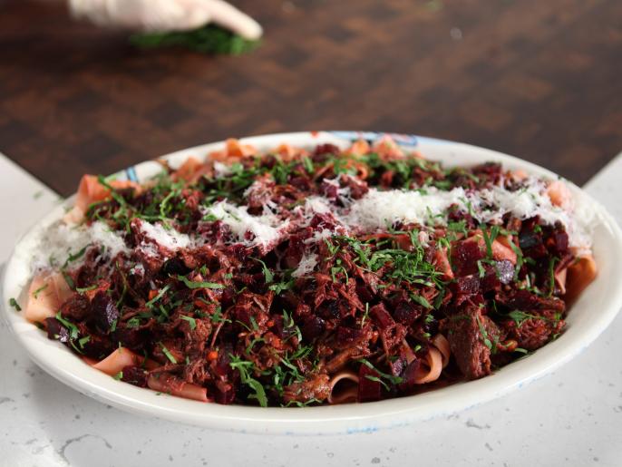 Beef and Beet Ragu with Pappardelle Recipe | Rachael Ray | Food Network