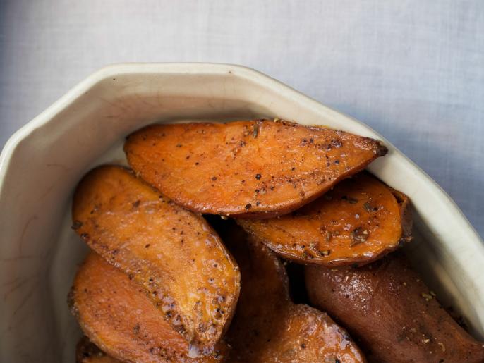 Roasted Sweet Potatoes Recipe | Virginia Willis | Food Network