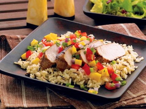 Grilled Turkey Tenderloins with Mango Salsa