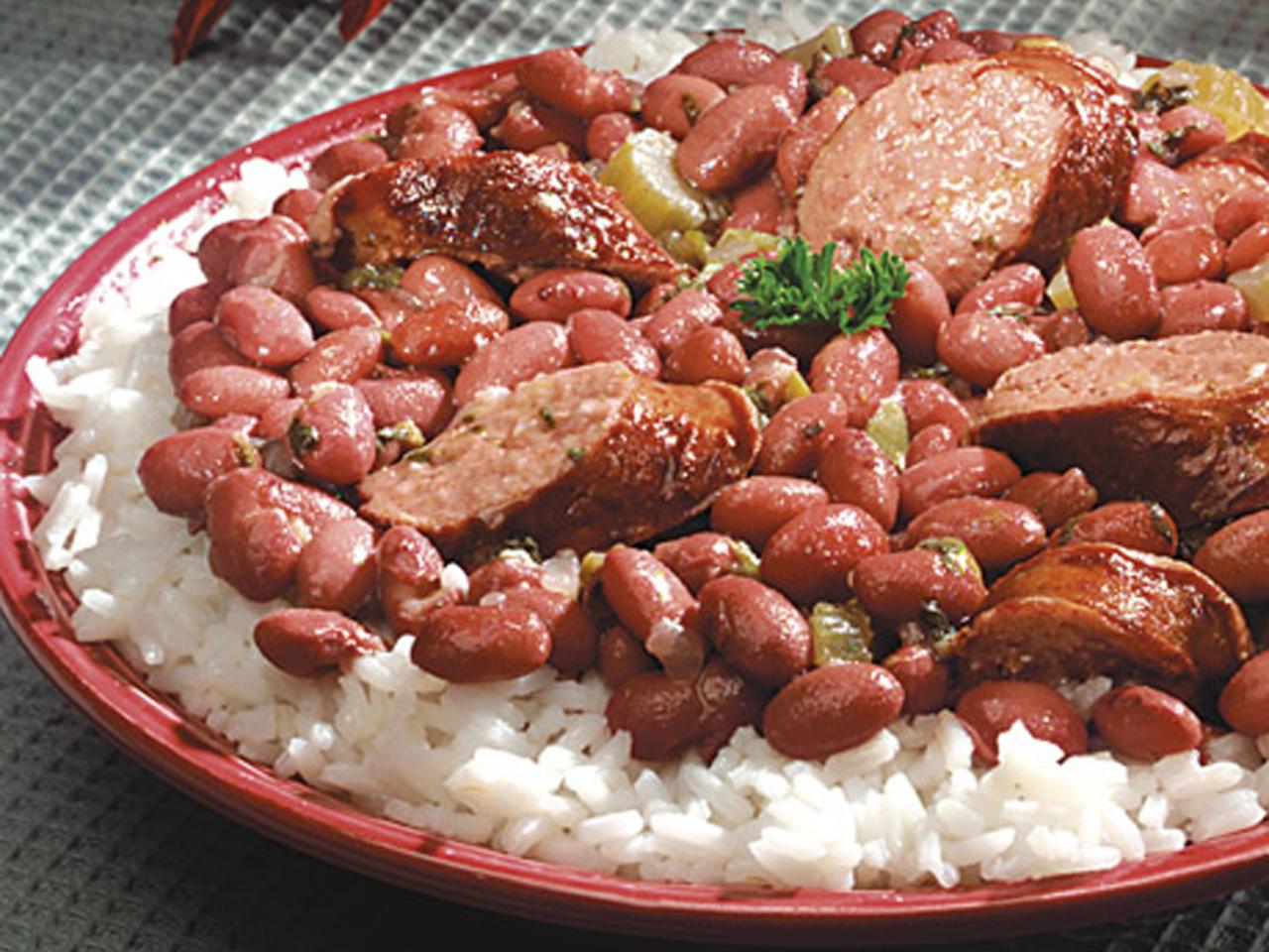 Louisiana Red Beans and Rice - Pink Owl Kitchen
