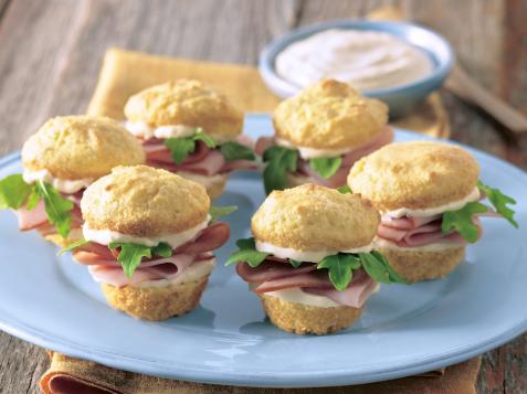 Ham and Cornbread Sliders