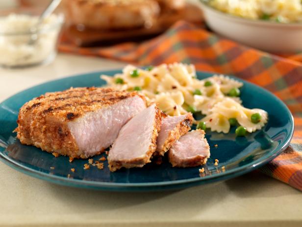 Parmesan-Crusted New York Pork Chops image