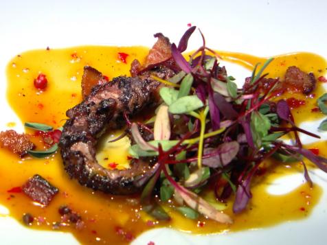 Charred Octopus Salad with Tangerine Sauce