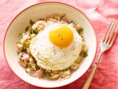 Sure, oatmeal's great with cinnamon and sugar. For a twist, try this savory take: oatmeal paired with the classic combo of ham, eggs and cheese.
