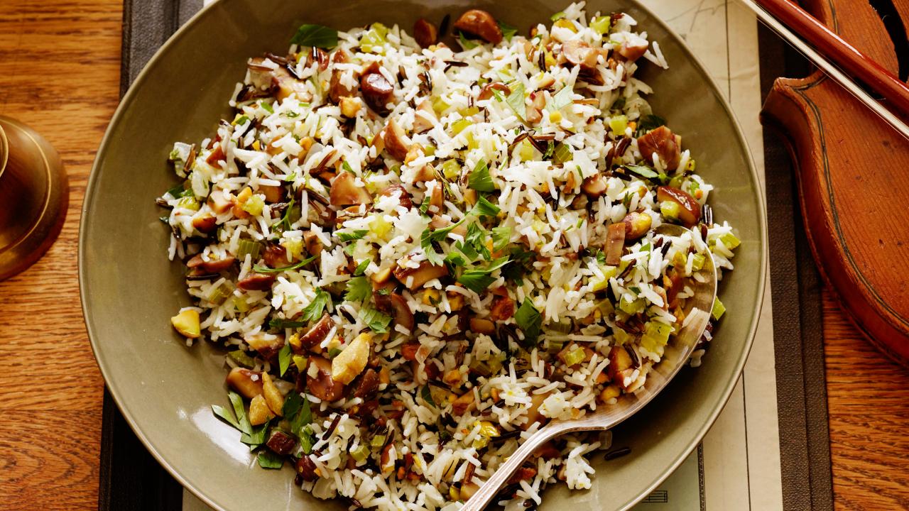 Chestnut and Wild Rice Pilaf