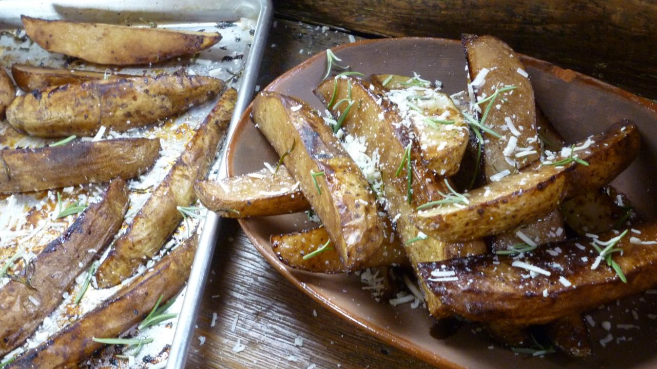 Roasted Glazed Potato Wedges