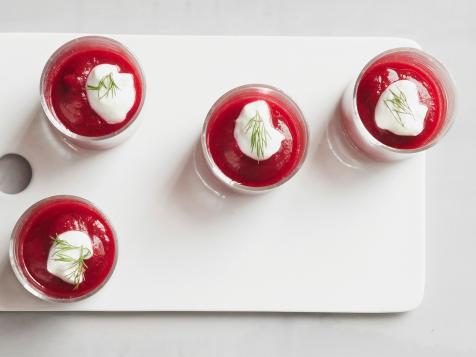 Chilled Beet Soup Shooters
