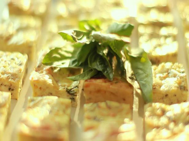 Potato Basil Frittata Squares image