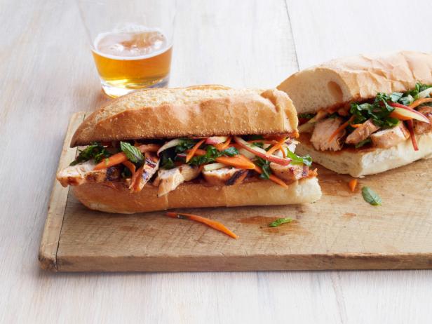 Chicken Bahn Mi With Apple Kale Slaw Recipe Food Network Kitchen Food Network