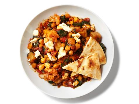 Curried Chickpeas and Spinach