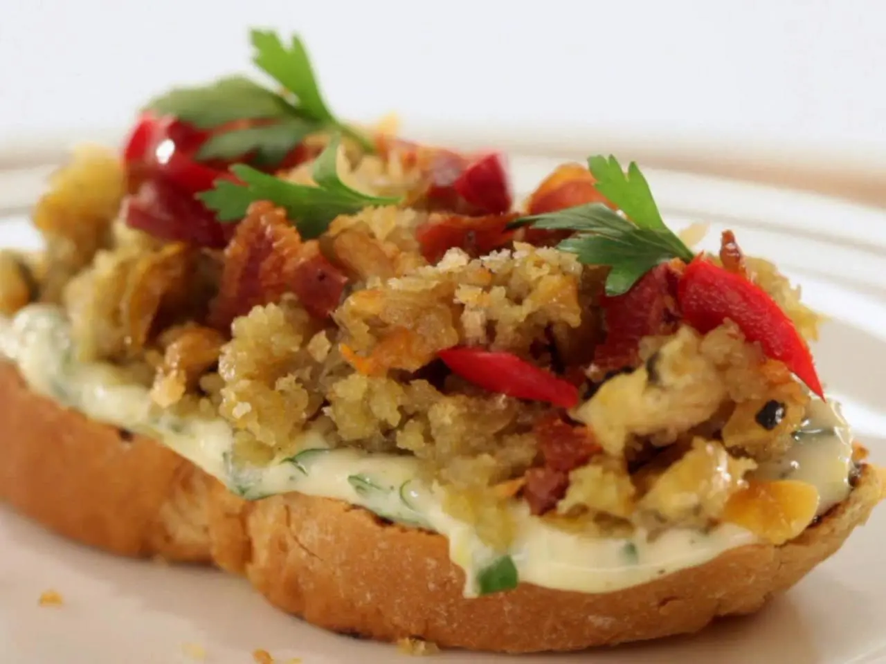Open Faced Clams Casino Recipe | Jeff Mauro | Food Network