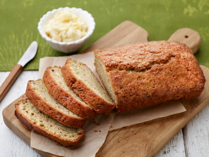 Zucchini Bread With Lemon Honey Butter Recipe | Food Network Kitchen ...