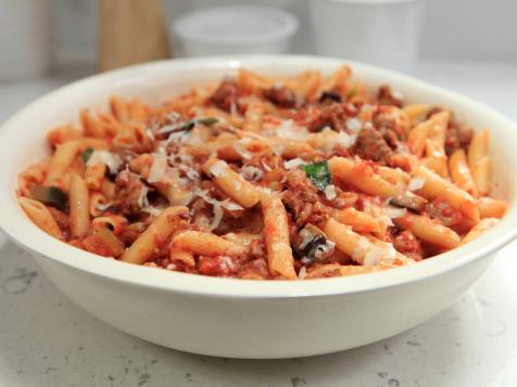 Sweet Sausage and Eggplant Penne