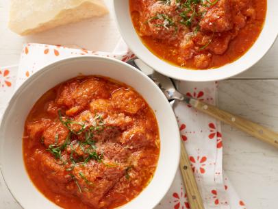 Anne Burrell's Tuscan Tomato and Bread soup For Summer Produce Guide as seen on Food Network