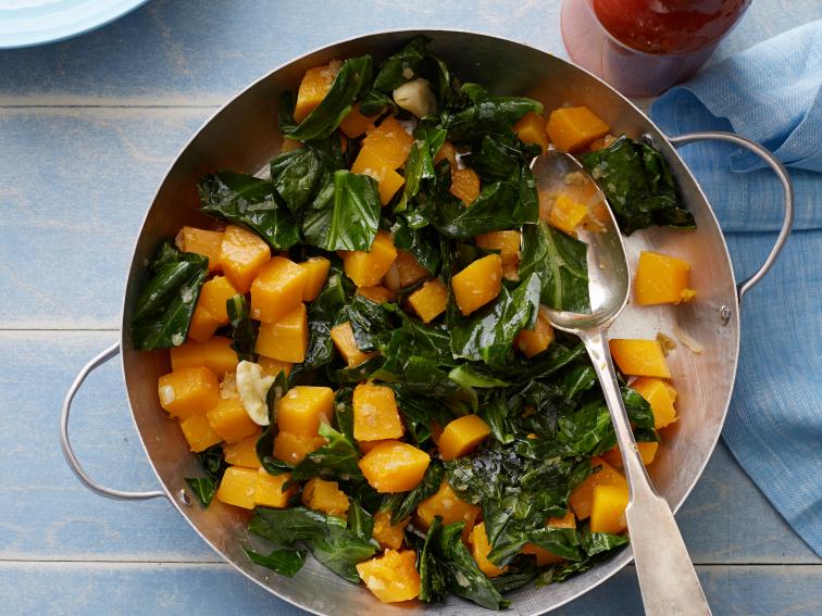 Braised Collard Greens and Butternut Squash Recipe Food Network