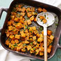 Food Network Kitchen's Healthy Sweet Potatoes with Maple for Healthy Vegetable Side Dishes as seen on Food Network