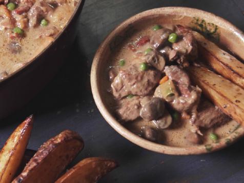 Lamb Stew with Sherry and Mushrooms