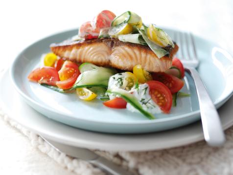 Tomato and Cucumber Salad with FAGE Totalandreg; Greek Yogurt