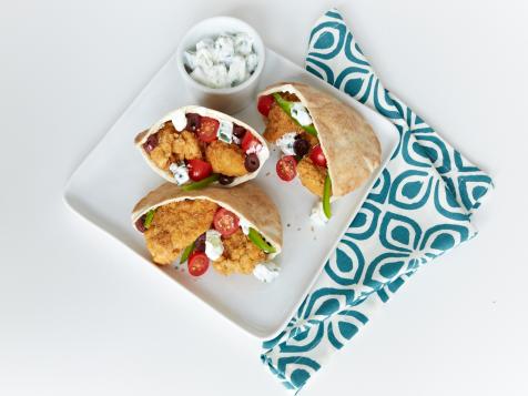Greek Salad Chicken Pitas