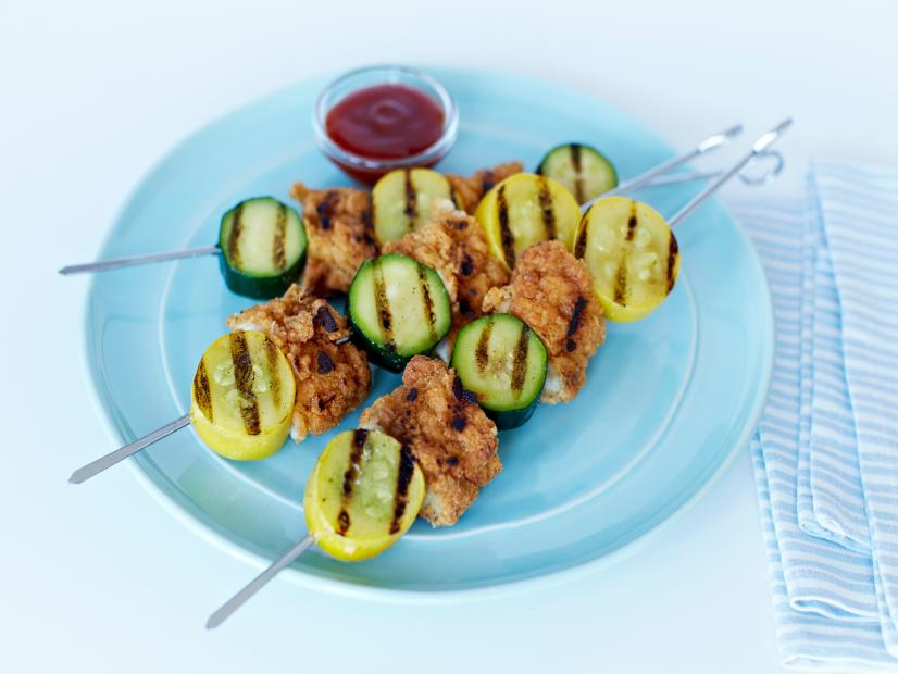 Genevieve Ko's Barbecued Chicken Skewers for Tyson, as seen on Food Network.