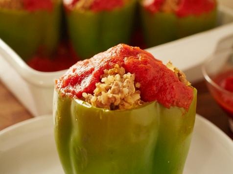 Ground Beef and Quinoa-Stuffed Peppers