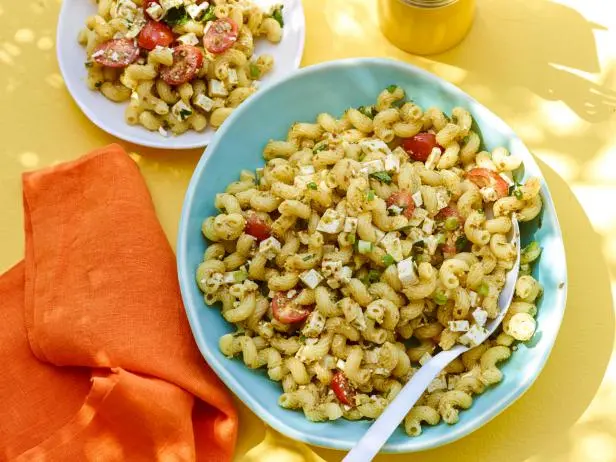 Pasta Salad With Lemon Pesto Dressing Recipe Chef S Resource Recipes