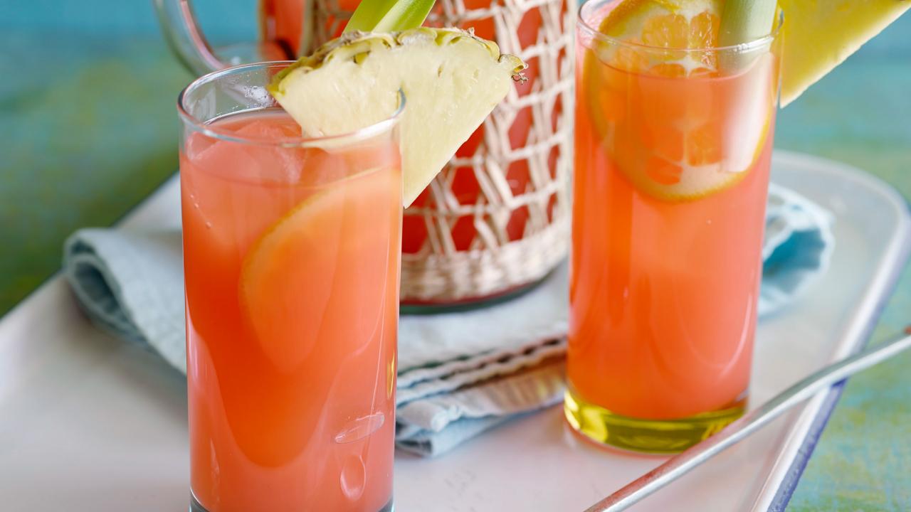 Rum and Punch Summer Cocktail