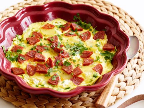 Microwave Potato-and-Chorizo Scramble