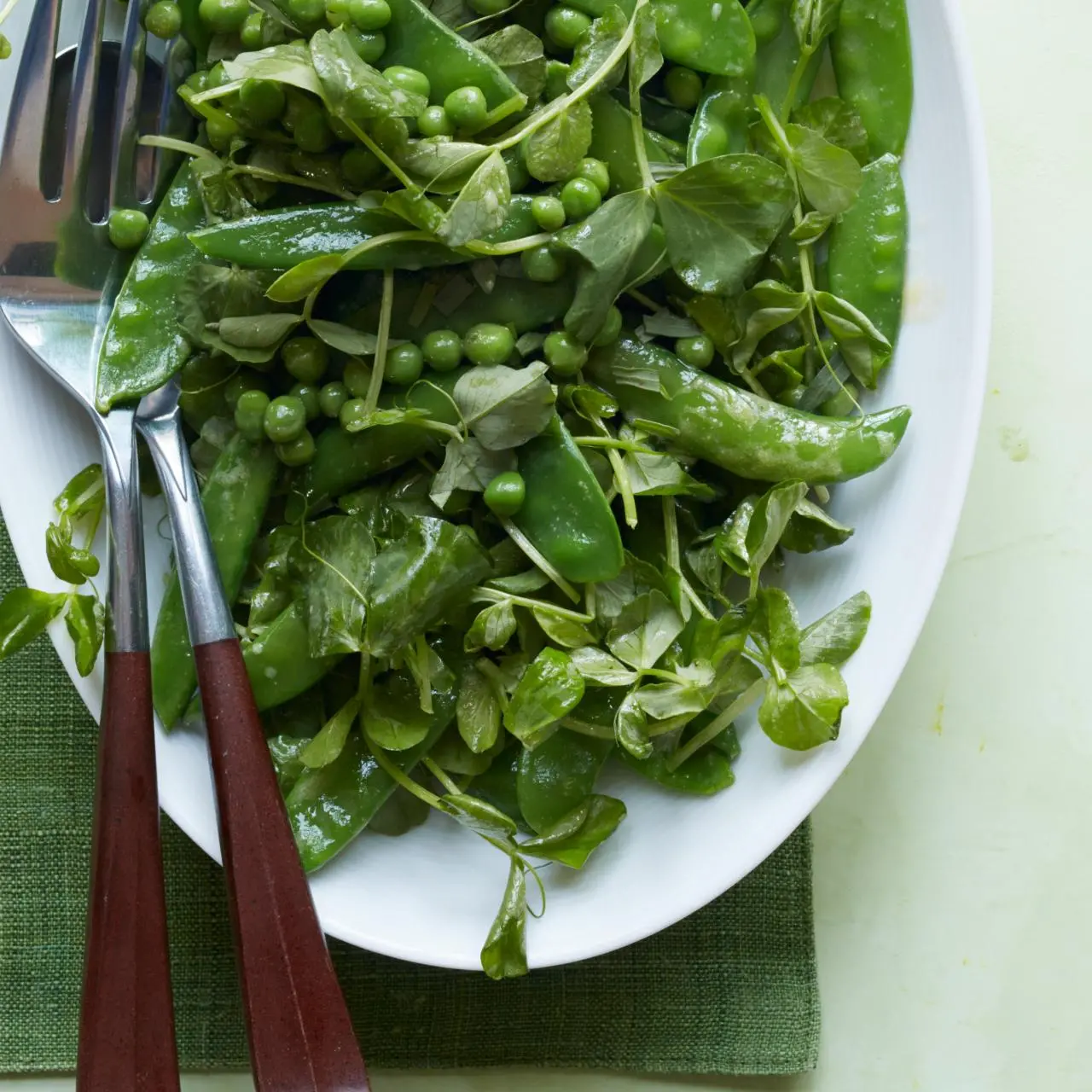 Pea Salad with Tarragon and Pea Shoots