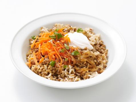Rice and Lentils with Citrusy Carrots