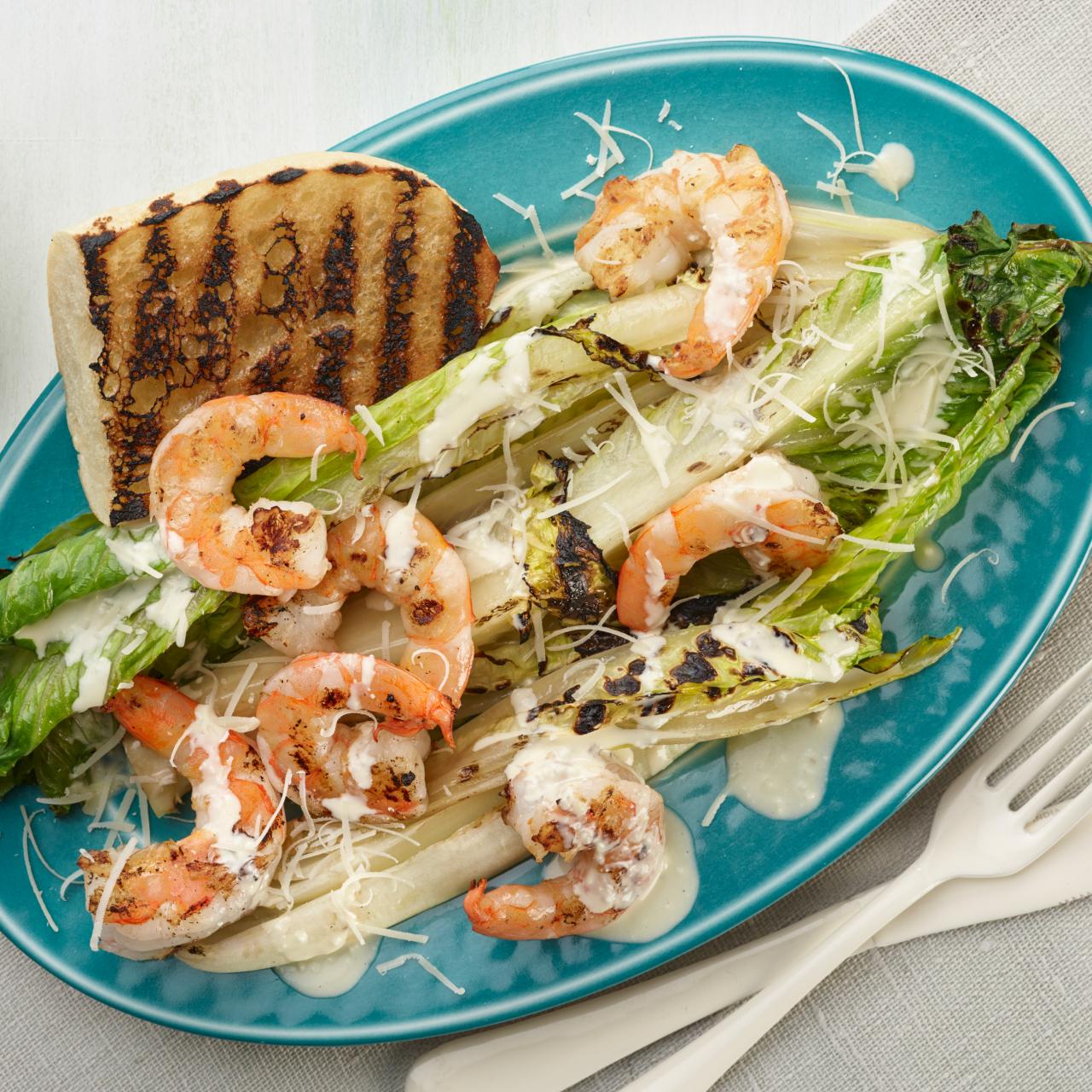 Easy Grilled Caesar Shrimp Burgers - Lively Table