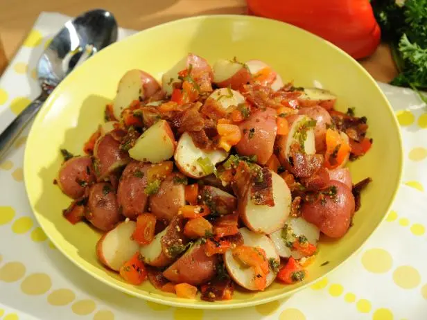 German Potato Salad with Bacon Recipe | Sunny Anderson | Food Network