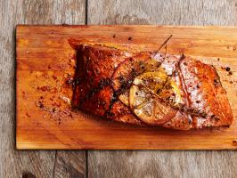 Cedar Plank-Smoked Salmon