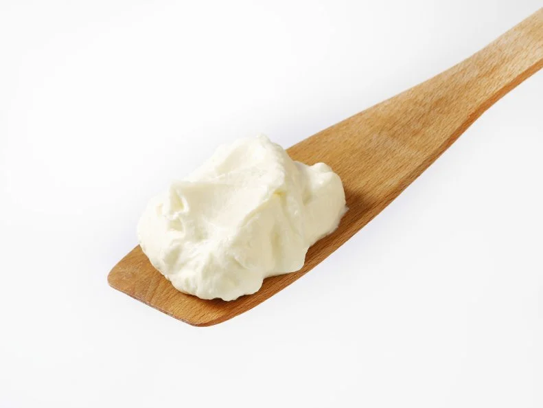 Cream on spatula