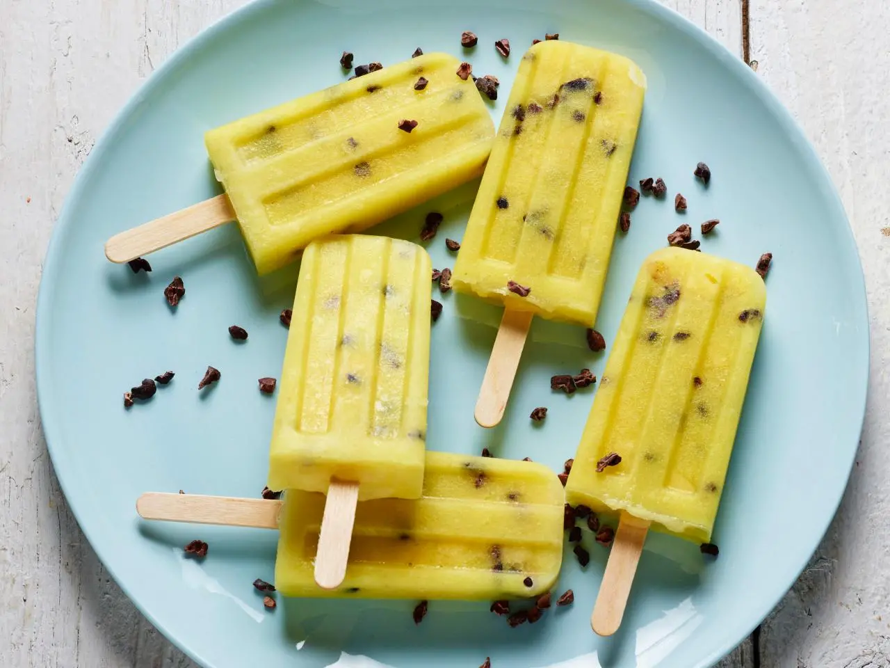 Tropical Crunch Cocoa Colada Ice Pops