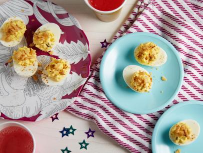 Sunny Anderson's Sunny's Deviled Eggs for Easy Birthday Party Bites as seen on Food Network's Cooking for Real