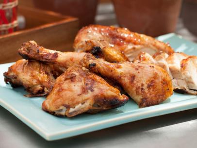 Sunny Anderson's Grilled Spatchcock Chicken, as seen on Food Network's The Kitchen, Season 2.