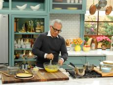 FN Dish asked Chopped judge and Iron Chef Geoffrey Zakarian about his strategies for shopping farmers markets and hosting a weekend brunch.
