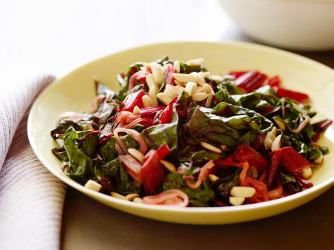 Sauteed Swiss Chard with Shallots and Almonds
