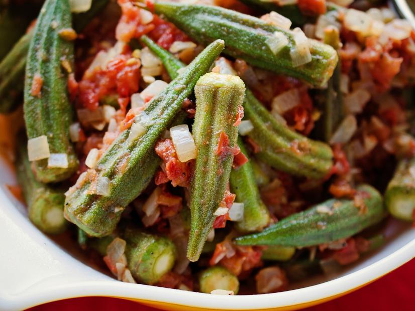Virginia Willis' Spicy Okra and Tomatoes for FoodNetwork.com