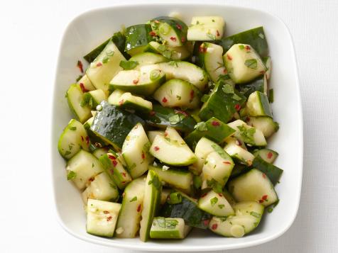 Cucumbers in Scallion-Sesame Dressing