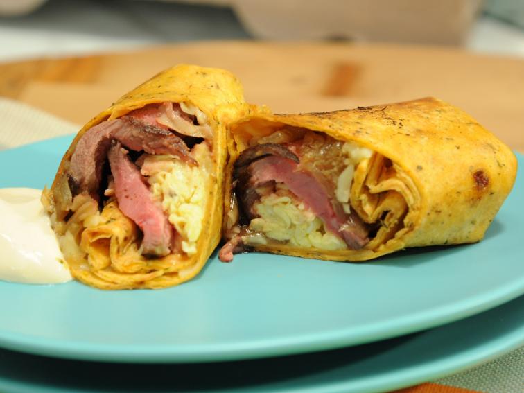 Steak and Egg Burrito Recipe Jeff Mauro Food Network