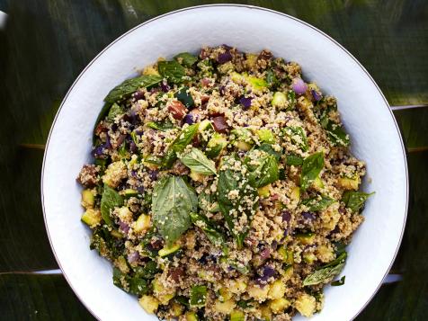 Quinoa Salad with Grilled Zucchini and Habanero Oil
