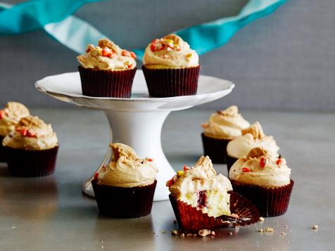 Jelly-Filled Cupcakes With Peanut Butter Frosting